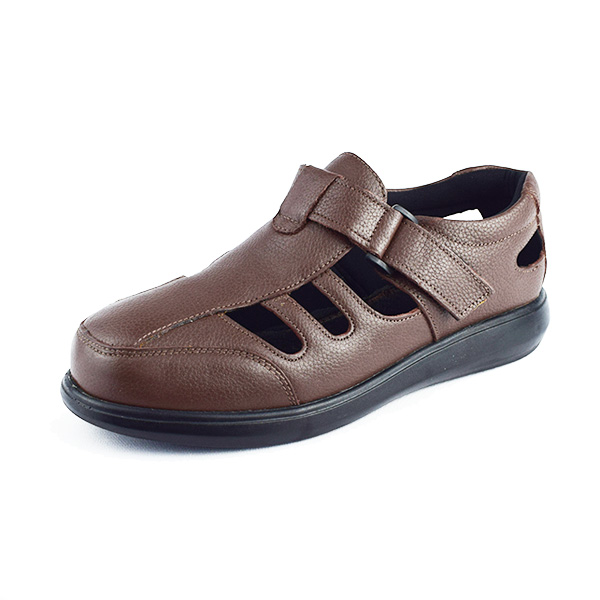 Sandale Confort POUR HOMME SM2220 marron Cuir  Sandales homme Maroc
